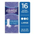 Always Unscented Large Liners 16 Pack