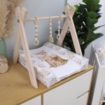 Changing Mat Cover Painting Art Woodlands Girl Rose Garden Set