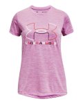 Girls' Ua Tech Big Logo Twist Short Sleeve - Jellyfish Ysm