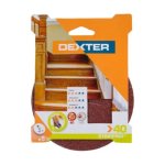 Dexter Abrasive Disc Sanding Pad Wood 40 5 Pieces D127MM