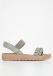 Madison Carly Slingback Woven Sandal - Olive
