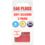 Silicone Ear Plug Pairs 3 Pack