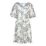 Bubble Sleeve Swing Dress