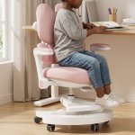 Adjustable Height Upholstered Childrens Chair