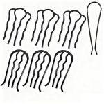 7-PIECE U-shape Metal Hair Combs - Vintage Updo Bun Clips For Fine Hair