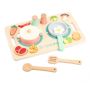 Wooden Kids Toys Tableware Play Simulated Kitchen Toy Set