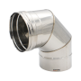 130MM Single Skin Flue Bend 90-DEGREE