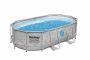 Bestway Power Steel Swim Vista Series Oval Frame Pool 4.27 X 2.5 X 1M With Pump