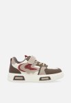PoP Candy Colour Block Lace Velcri Sneakers-brown & White