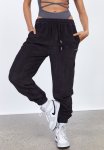 Slouchy Cord Trackpant - Black