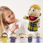 Role Play Family Puppet Children's Holiday Gifts Family Interactive Family Hand Puppet Plush Toy Family Interactive Toy Role Pla