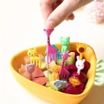 10 Pcs Cartoon MINI Fruit Forks: Adorable Animal Food Picks For Bento Boxes Reusable And Perfect For Boys And Girls Party Suppli