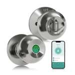 Tuya Smart Fingerprint Door Knob Silver K10 Model