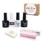 High Quality Uv/led Glam Gel Rubber Base Top Matte Top& Bondit Top Up Kit