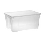 45L Clear Storage Box With Clear Lid X10 Online Only
