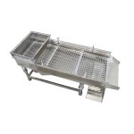 Lgxenzhuo JG30-75 Linear Vibrating Screen Electric Sifter Sieve Powder With One 12MM Screen 80W Single Motor Stainless Steel