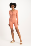 Evie Sleep Romper - Desert Sand - XS