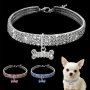 Bling Bone Pet Collar - Adjustable Necklace For Small Dogs And Cats - Cute And Fancy Accessory For Puppies - Adds Style And Glamour