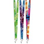 Crocodile Clip Double-sided Sublimation Petersham Lanyard