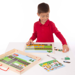 Wooden Magnetic Matching Picture Game