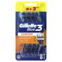 BLUE3 Comfort Men's Disposable Razors: 6+2 Count