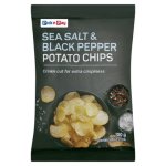 Pnp Sea Salt & Black Pepper Flavoured Potato Chips 100G