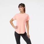 New Balance Women's Accelerate Ss Top - Grapefruit - XS
