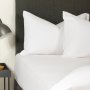 Jersey Knit Fitted SHEET White - 3/4 107X190CM
