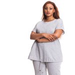 Donnay Plus Size Lounge Wear Top - Grey