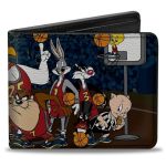 Buckle-down Men's Buckle-down Pu Bifold - Looney Tunes Multicolor 4.0 X 3.5 Us