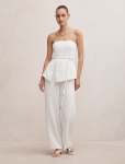 Kehlani Strapless Jumpsuit - 16 Porcelain