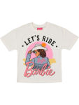 Barbie Graphic Cotton T-Shirt - 6 7 White