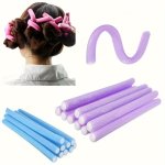 10 PCS 30 Pcs Magic Hair Curlers - Soft Foam Bendy Hair Rollers For Diy Hair Styling - Suitable For Normal Hair Types - Adult