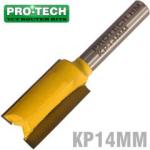PRO-TECH Straight Bit 14mm X 25mm Cut 2 Flute Metric 1 4' Shank