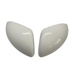 Pair Car Side Rear View Mirror Covers Door Wing Caps Compatible For Renault Clio MK5 2019-2025 Replacement White