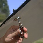 1PC Heavy-duty Magnetic Hook Strong Magnet Clip Outdoor Camping Light Hanger Canopy Tent Fixer Versatile Mountaineering Buckle B