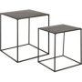 Generic Nesting Square Auxiliary Coffee Tables 2 Pieces