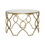 Metal mirror Coffee Table 66 Cm X 66 Cm X 41 Cm