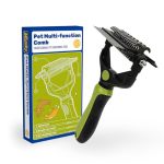 Miyoky 3-IN-1 Pet Deshedding Tool - Undercoat Rake Deshedding Brush Dematting Comb For Dogs & Cats Dog Brush For Shedding Profes