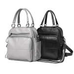 Ladies 3-WAY Pu Leather Messenger Bag 1992 - Grey