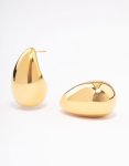 Waterproof Gold Plated Stainless Steel Huggie Earrings 10MM