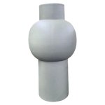 Ceramic Bubble Vase Dark Grey 31CM