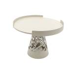 Calligraphy Design Large Cake Stand Cream