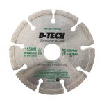 Diamond Blade Segmented 115X22 23 Clay Brick masonry DT20115-3