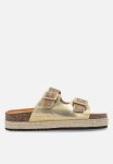 Sissy Boy Chunky Espadrille Slide - Gold
