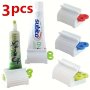 3pcs Toothpaste Squeezer Set - Easy Roll Dispenser For Toothpaste Facial Cleanser & Cosmetics - Durable Plastic Oral Care Bathroom Tool