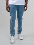 Saddle Stitch Slim Fit Denim - Light Blue - 42