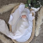 Wrap Set Swaddle Set Plain Beige Neutral