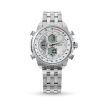 Sporty Multi Function Silver Tone Watch
