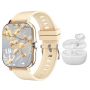 Women's Fashion Smart Watch & Earbuds -stay Trendy Android & Ios Compatible